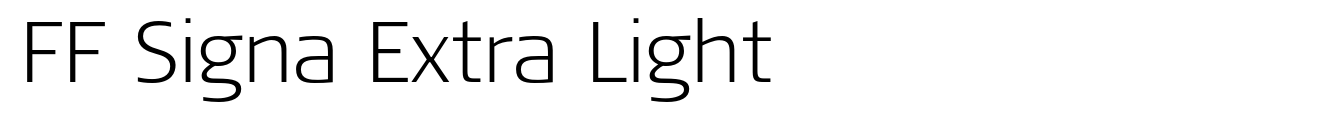FF Signa Extra Light